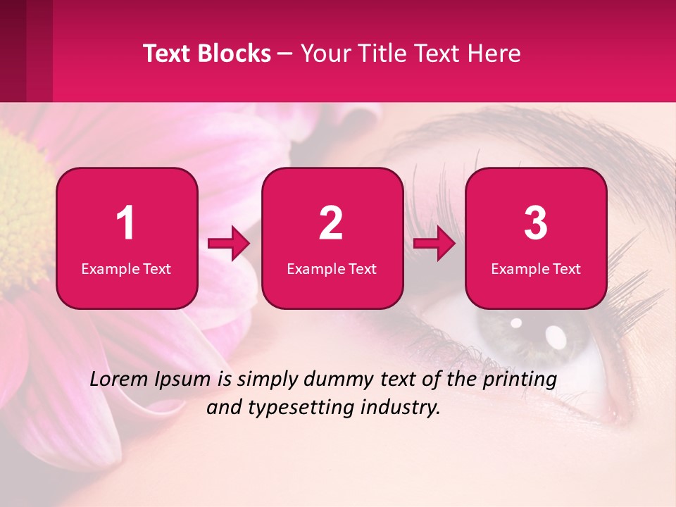 Female Eyeball Skin PowerPoint Template