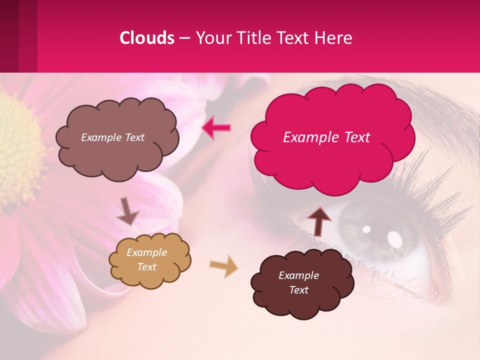 Female Eyeball Skin PowerPoint Template