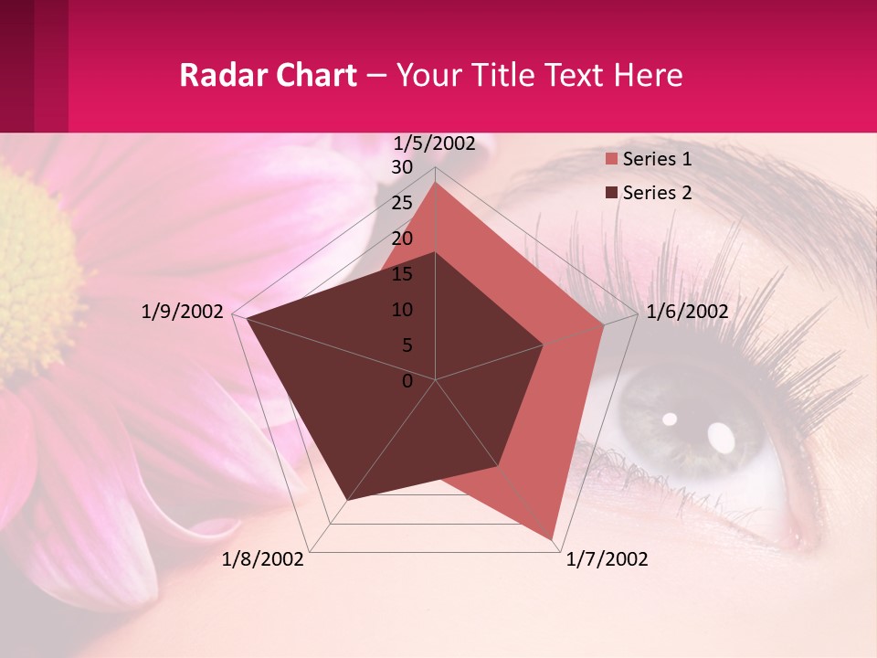 Female Eyeball Skin PowerPoint Template