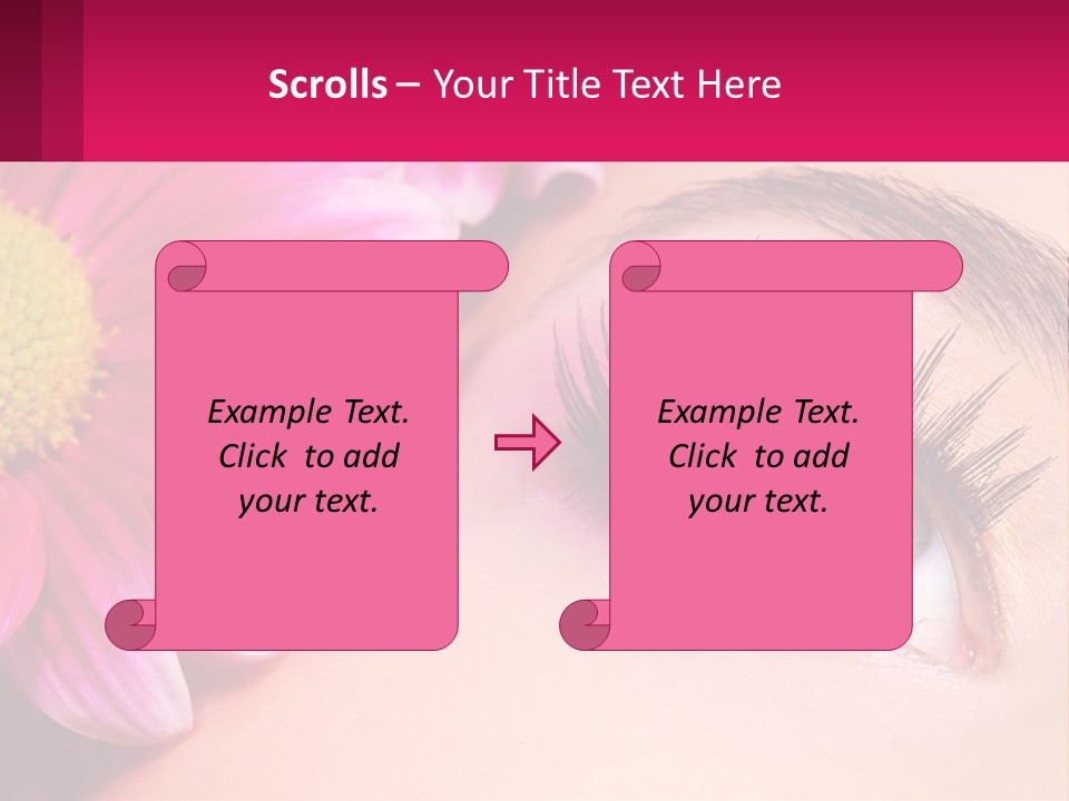 Female Eyeball Skin PowerPoint Template