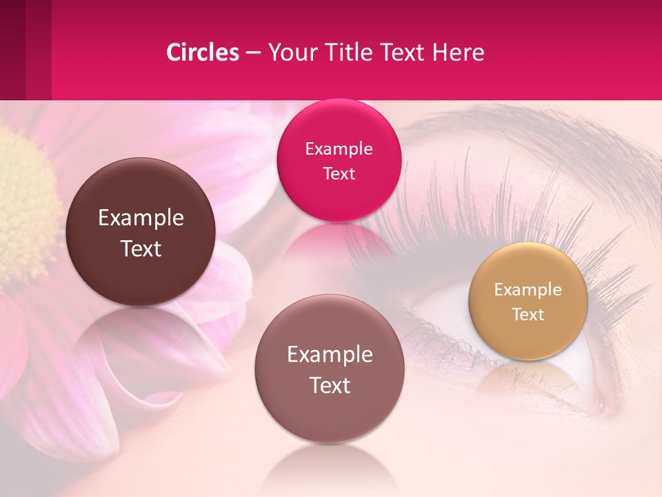 Female Eyeball Skin PowerPoint Template