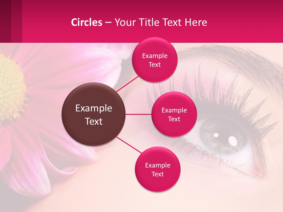 Female Eyeball Skin PowerPoint Template