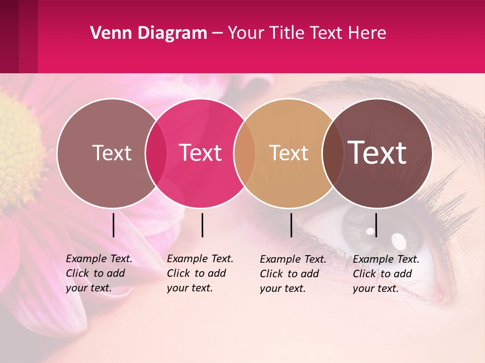 Female Eyeball Skin PowerPoint Template