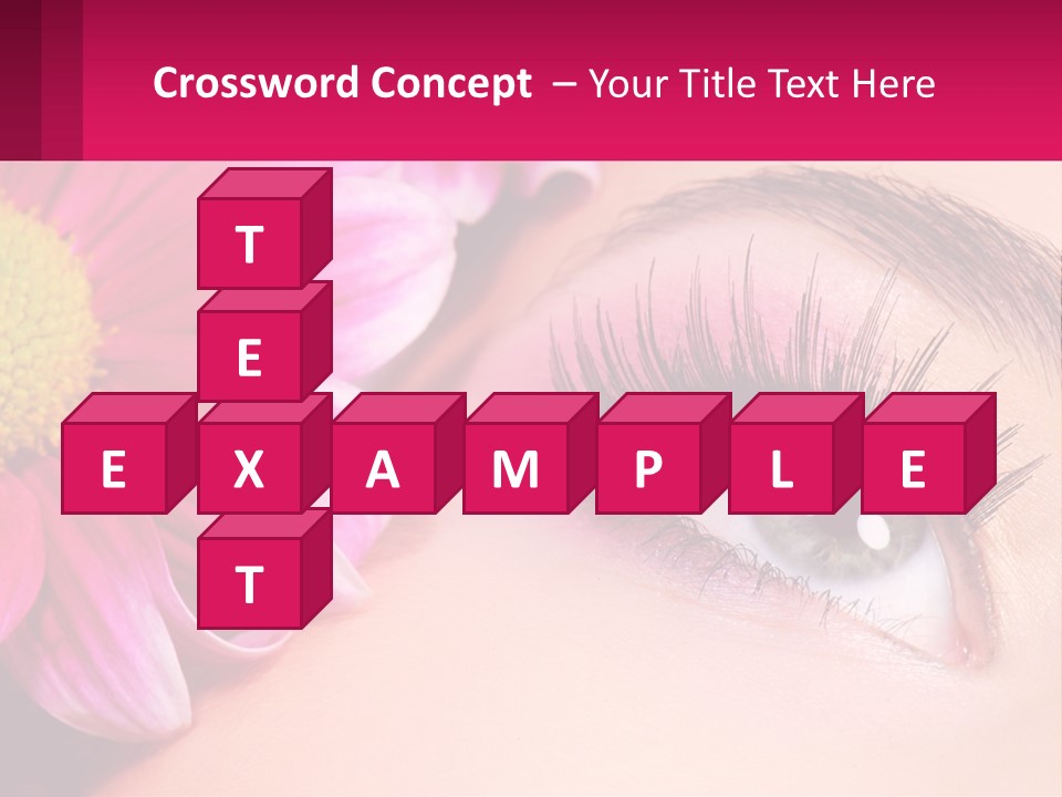 Female Eyeball Skin PowerPoint Template