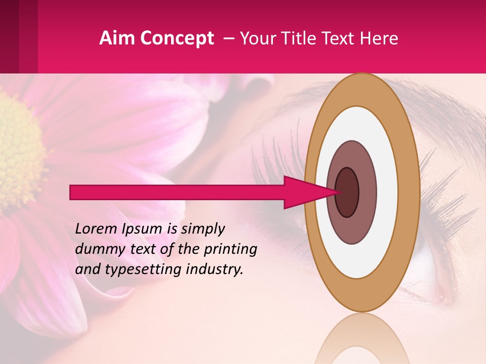 Female Eyeball Skin PowerPoint Template