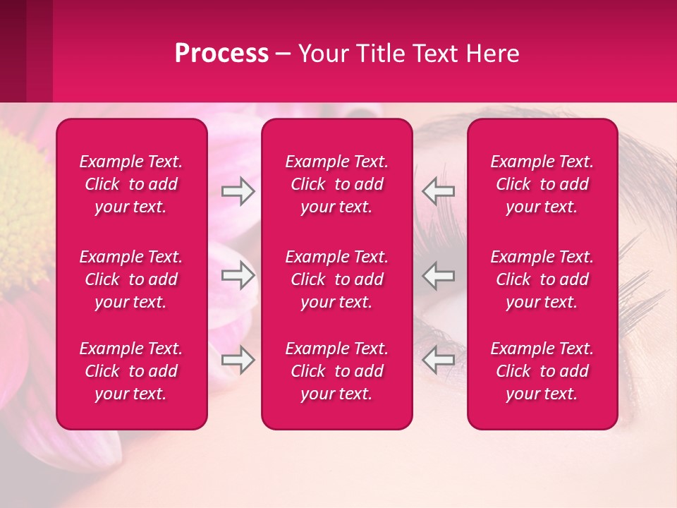 Female Eyeball Skin PowerPoint Template