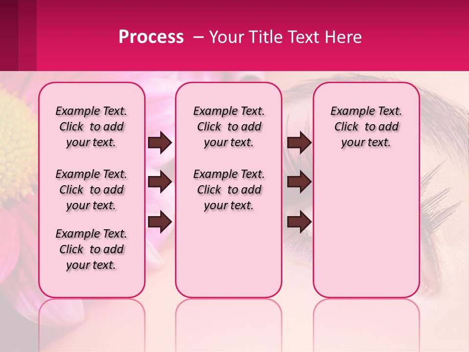 Female Eyeball Skin PowerPoint Template