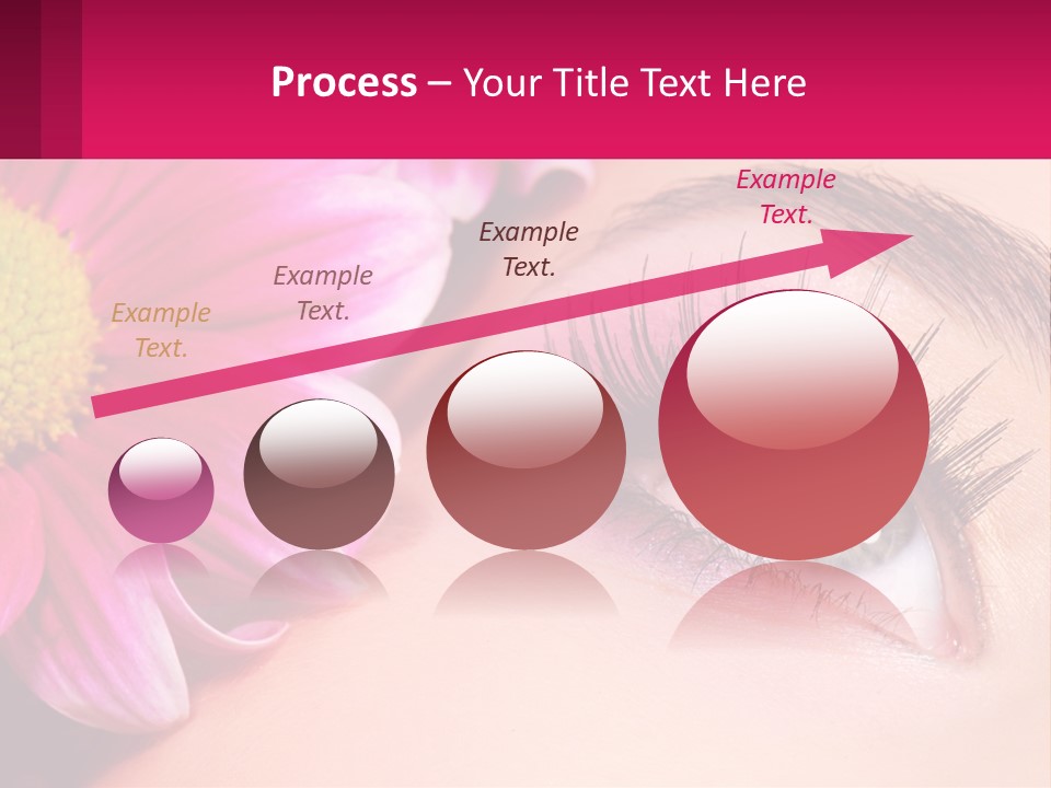 Female Eyeball Skin PowerPoint Template