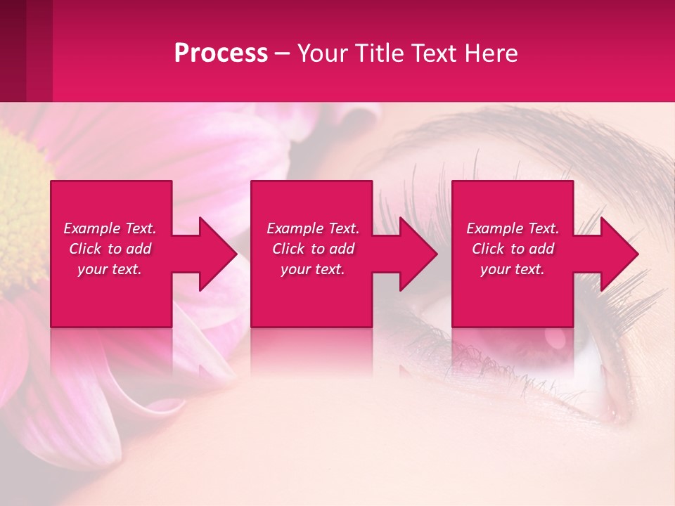 Female Eyeball Skin PowerPoint Template