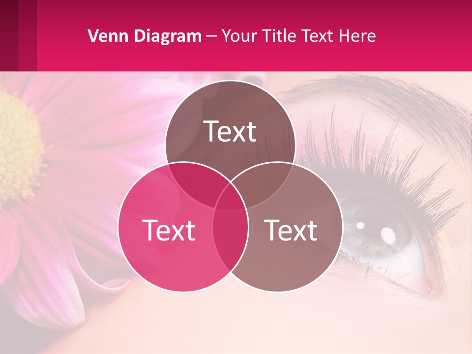 Female Eyeball Skin PowerPoint Template