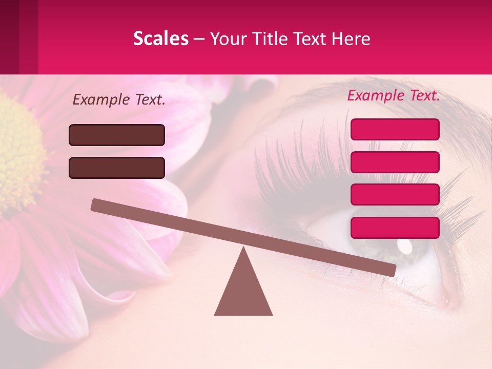 Female Eyeball Skin PowerPoint Template