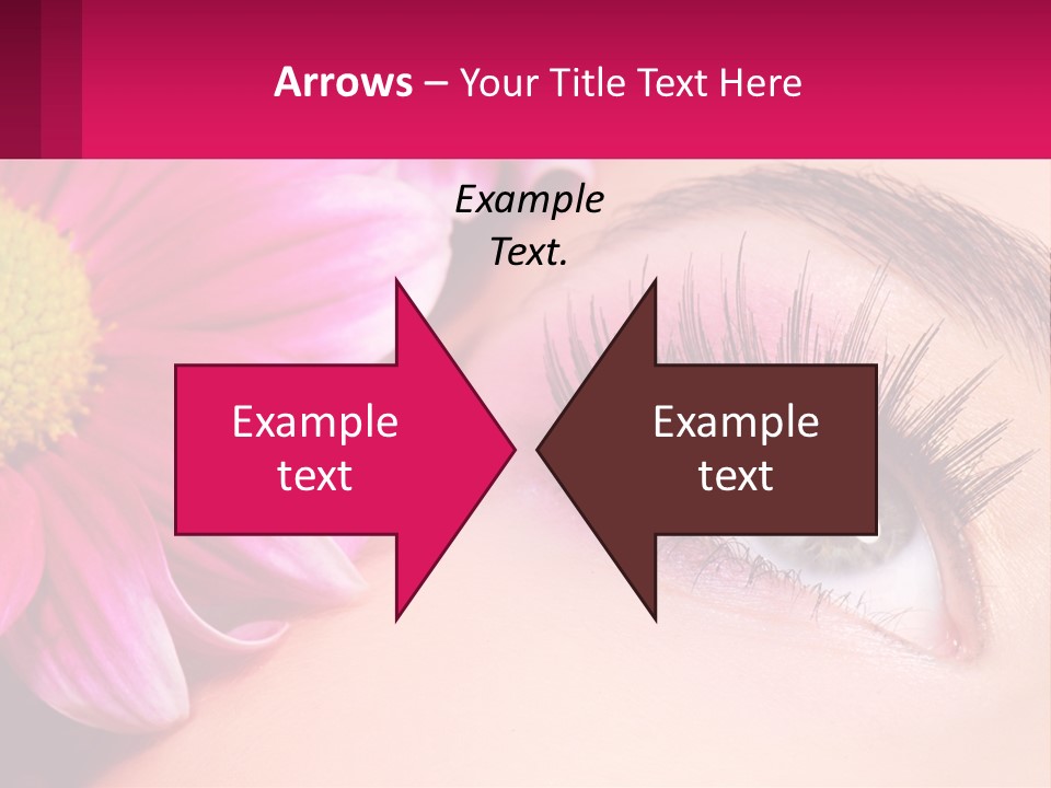 Female Eyeball Skin PowerPoint Template