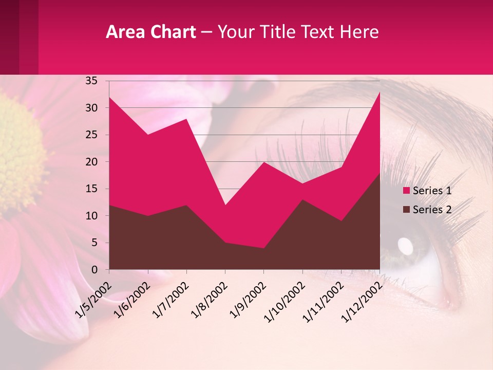 Female Eyeball Skin PowerPoint Template