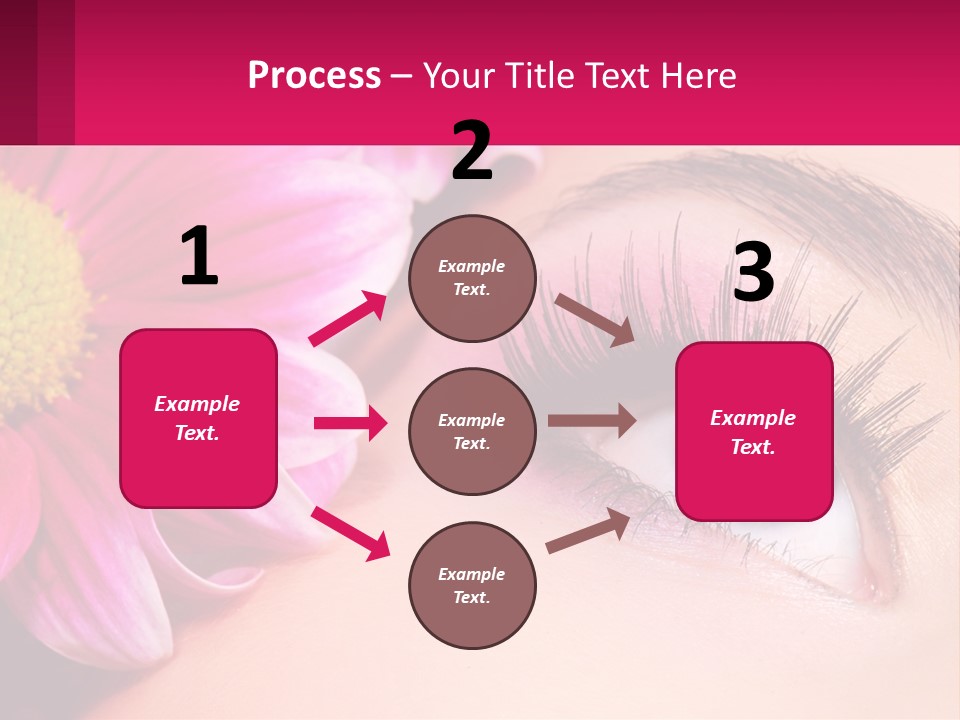 Female Eyeball Skin PowerPoint Template