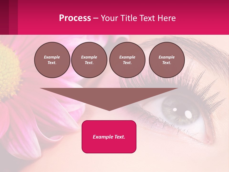 Female Eyeball Skin PowerPoint Template