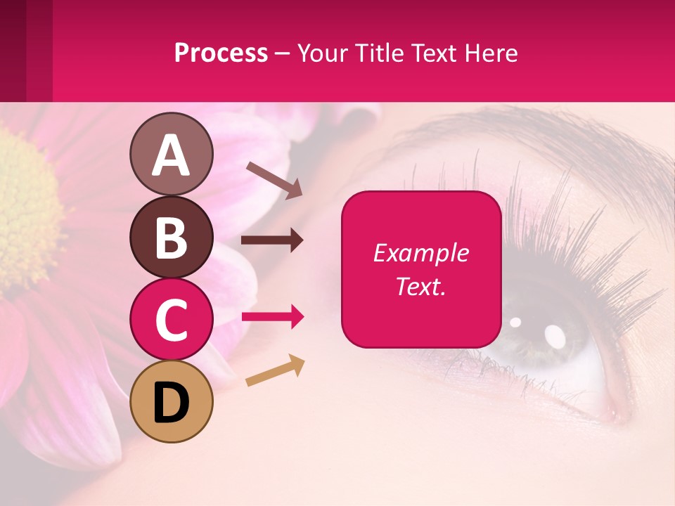 Female Eyeball Skin PowerPoint Template