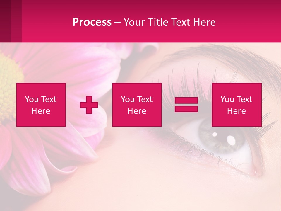 Female Eyeball Skin PowerPoint Template