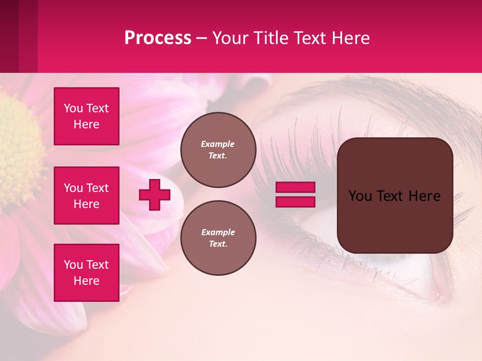 Female Eyeball Skin PowerPoint Template
