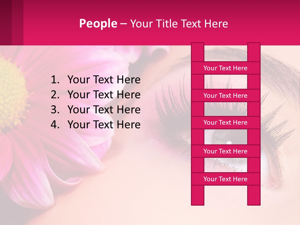 Female Eyeball Skin PowerPoint Template