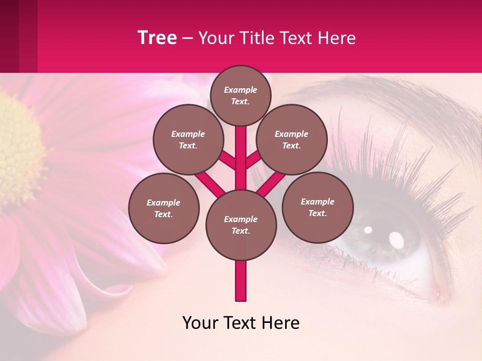 Female Eyeball Skin PowerPoint Template