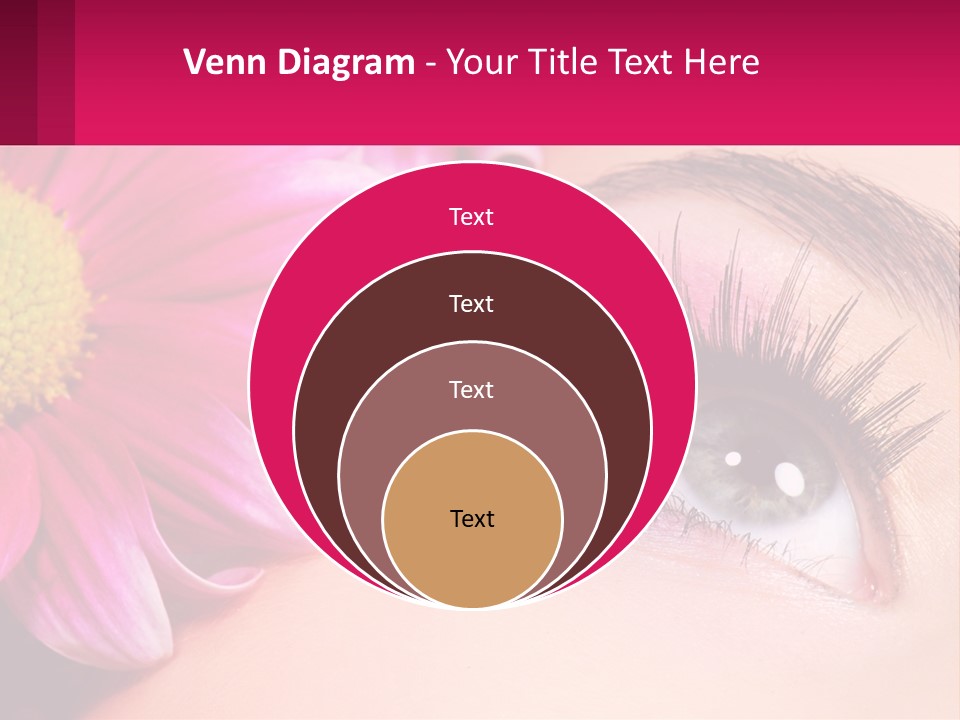 Female Eyeball Skin PowerPoint Template