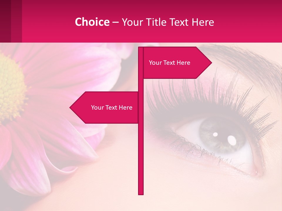 Female Eyeball Skin PowerPoint Template