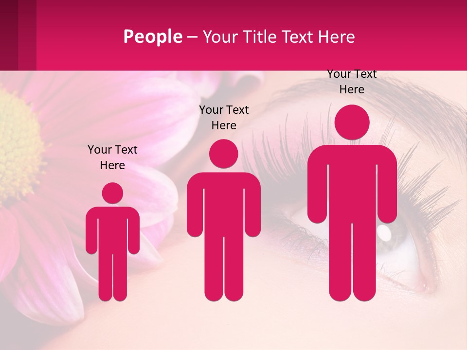 Female Eyeball Skin PowerPoint Template