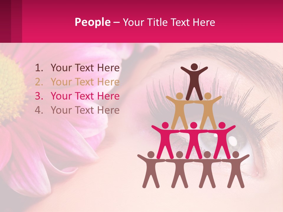 Female Eyeball Skin PowerPoint Template