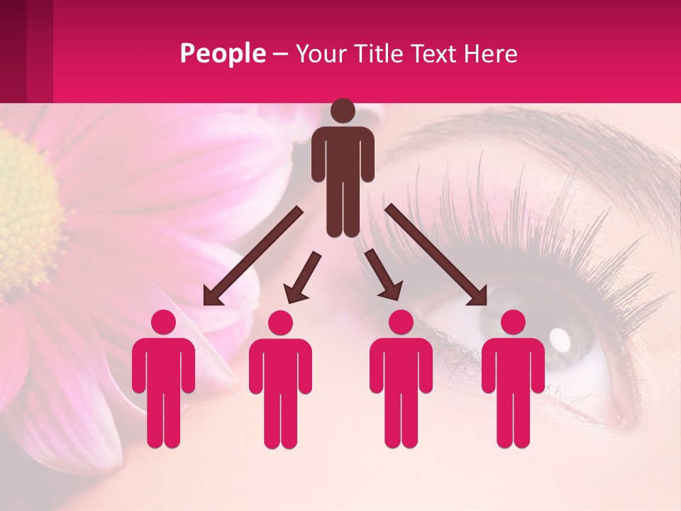 Female Eyeball Skin PowerPoint Template
