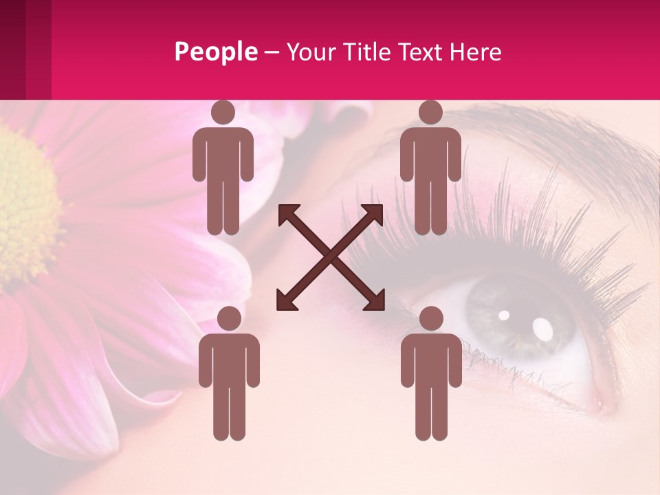 Female Eyeball Skin PowerPoint Template