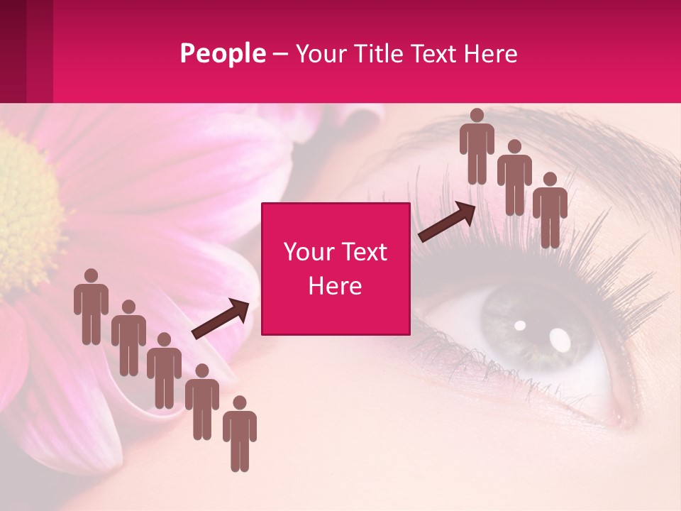 Female Eyeball Skin PowerPoint Template