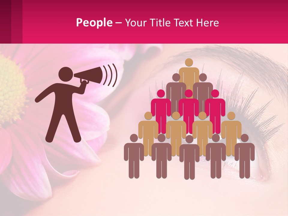 Female Eyeball Skin PowerPoint Template