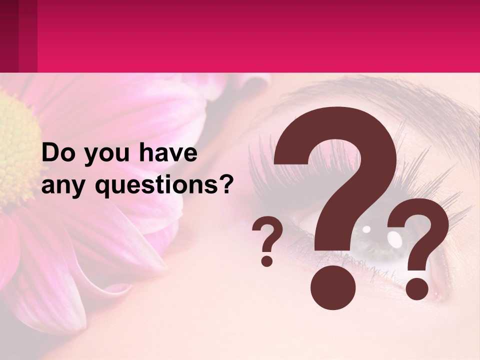 Female Eyeball Skin PowerPoint Template