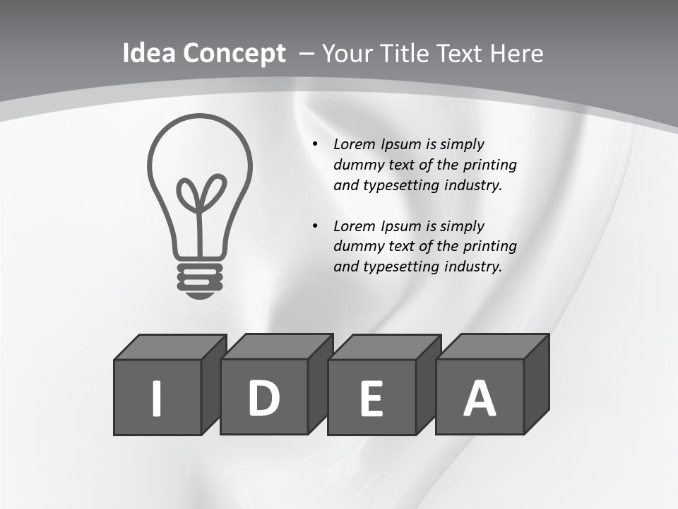 Volume Human Hear PowerPoint Template