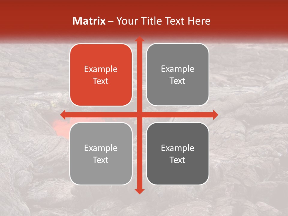 Sweltering Lava Island PowerPoint Template