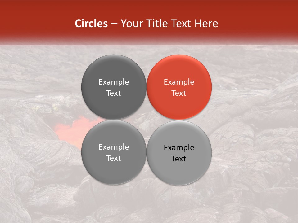 Sweltering Lava Island PowerPoint Template