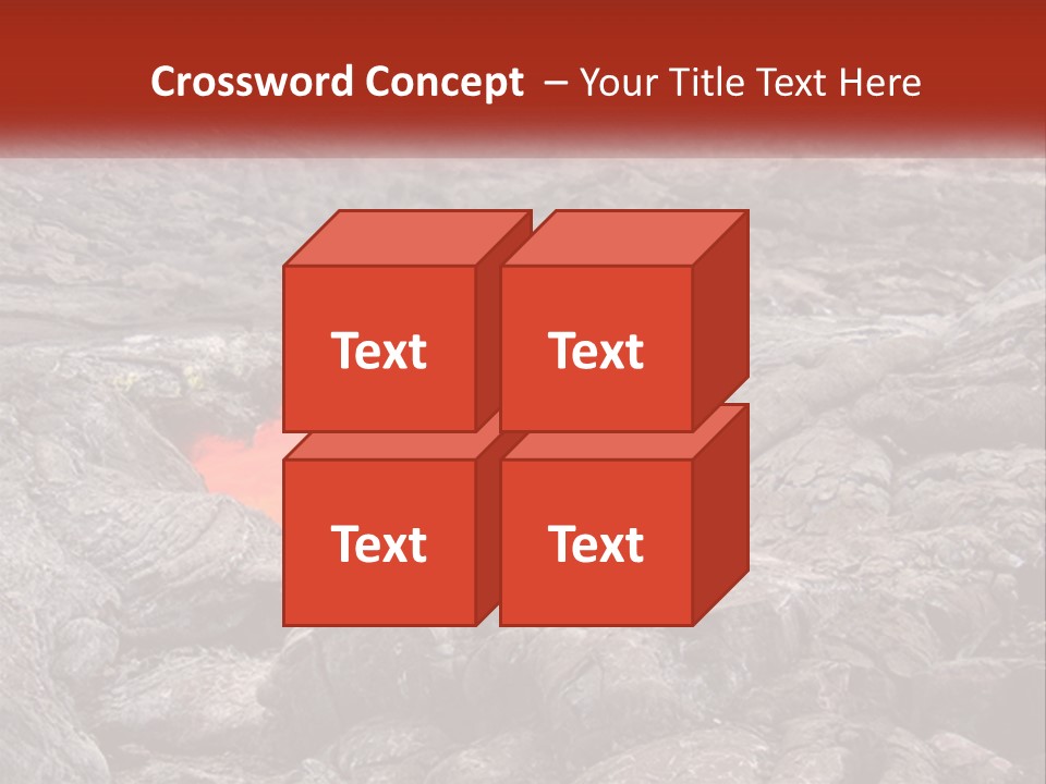 Sweltering Lava Island PowerPoint Template