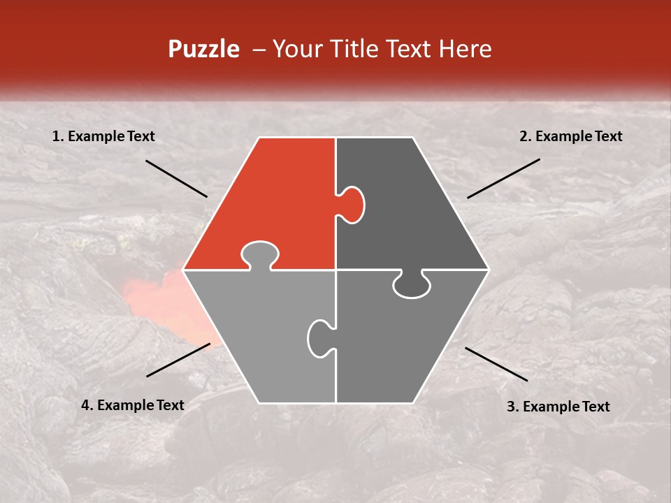 Sweltering Lava Island PowerPoint Template