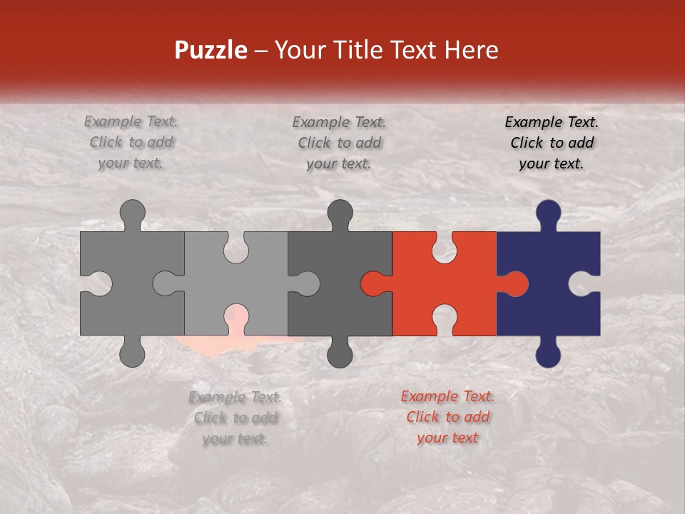 Sweltering Lava Island PowerPoint Template