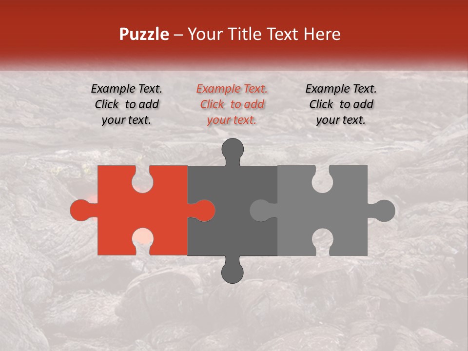 Sweltering Lava Island PowerPoint Template