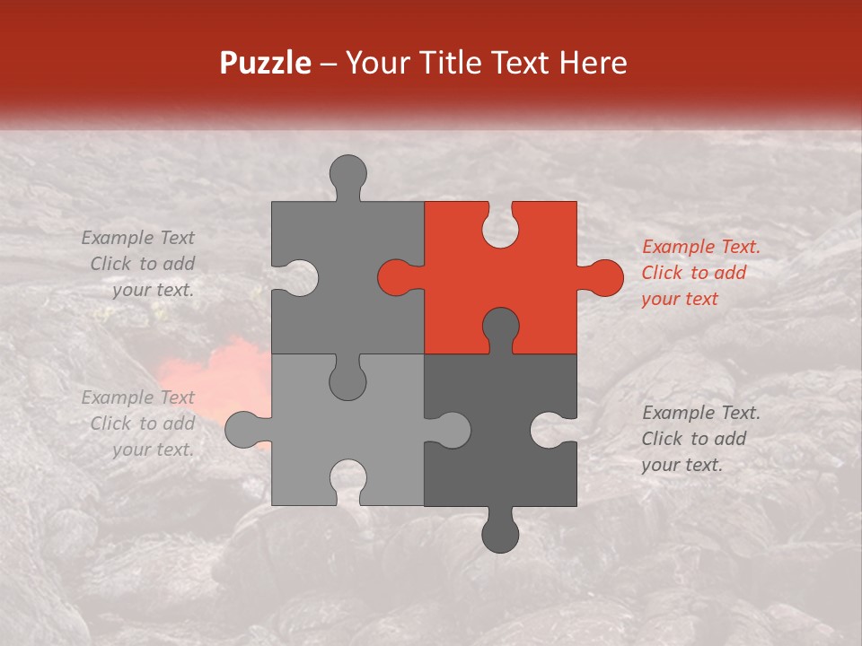 Sweltering Lava Island PowerPoint Template