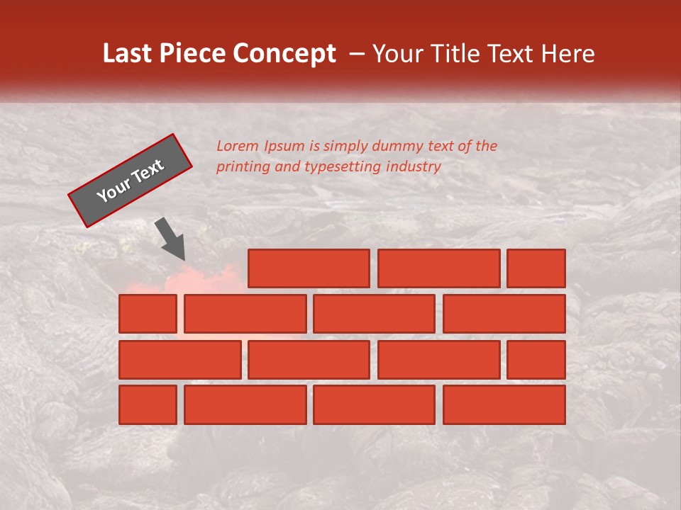 Sweltering Lava Island PowerPoint Template