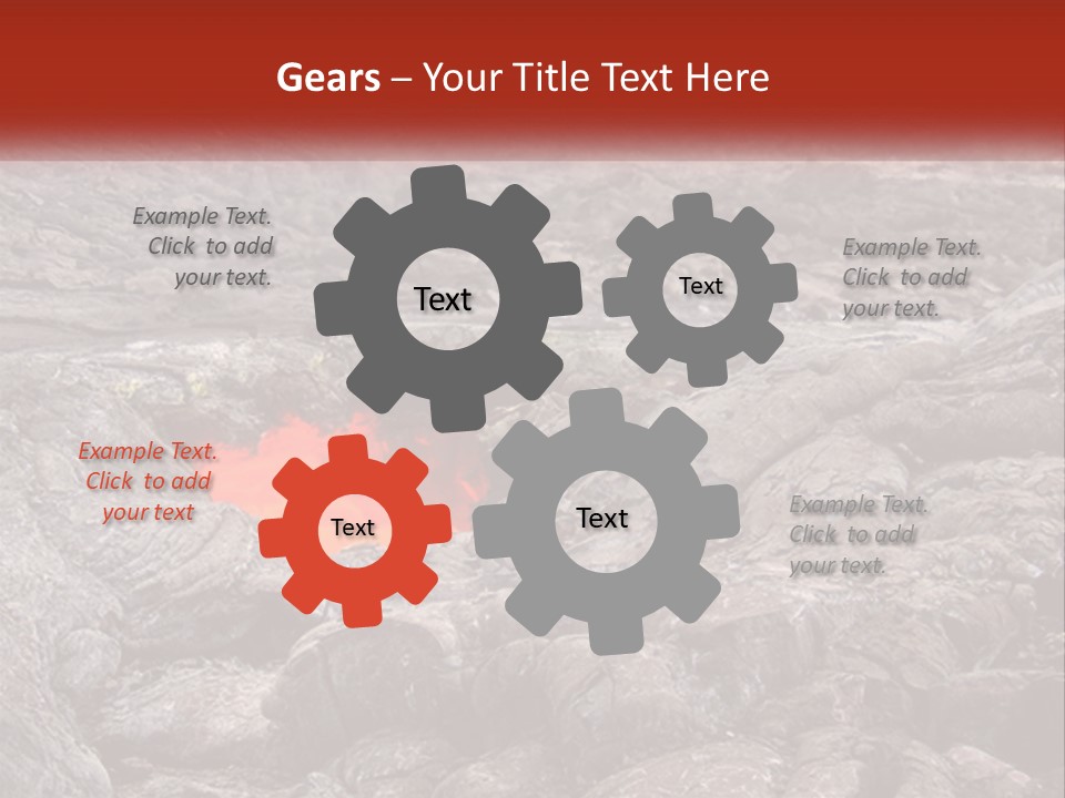 Sweltering Lava Island PowerPoint Template