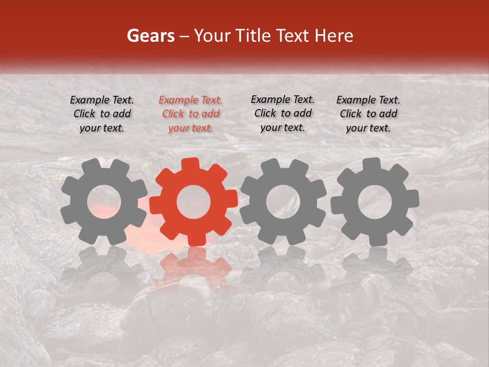 Sweltering Lava Island PowerPoint Template