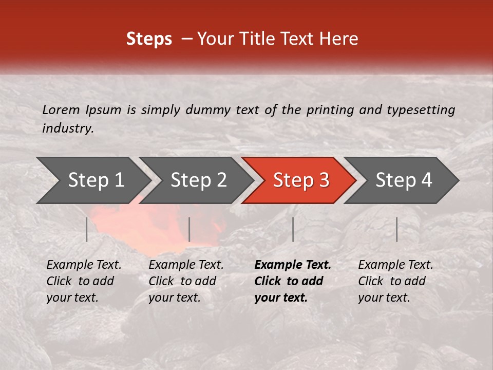 Sweltering Lava Island PowerPoint Template