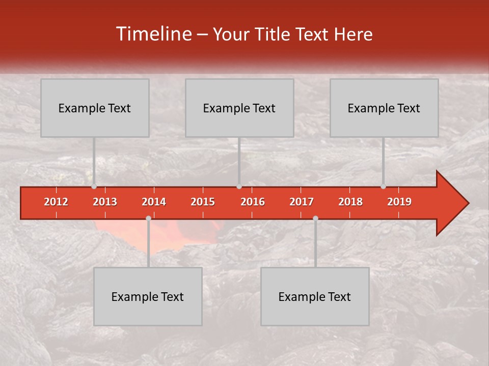 Sweltering Lava Island PowerPoint Template