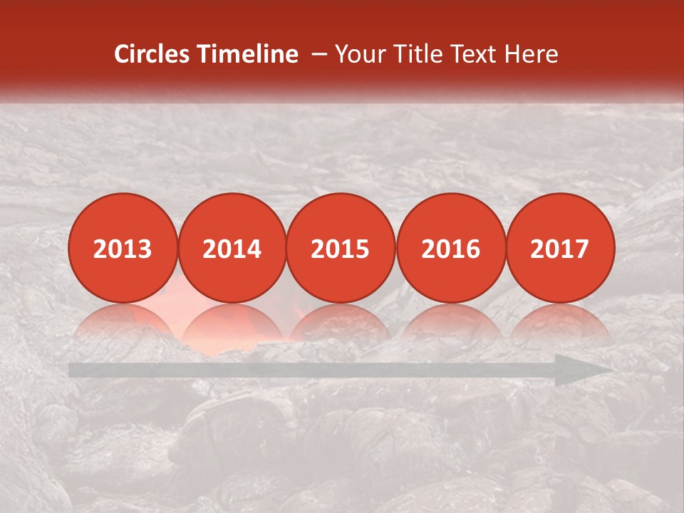 Sweltering Lava Island PowerPoint Template