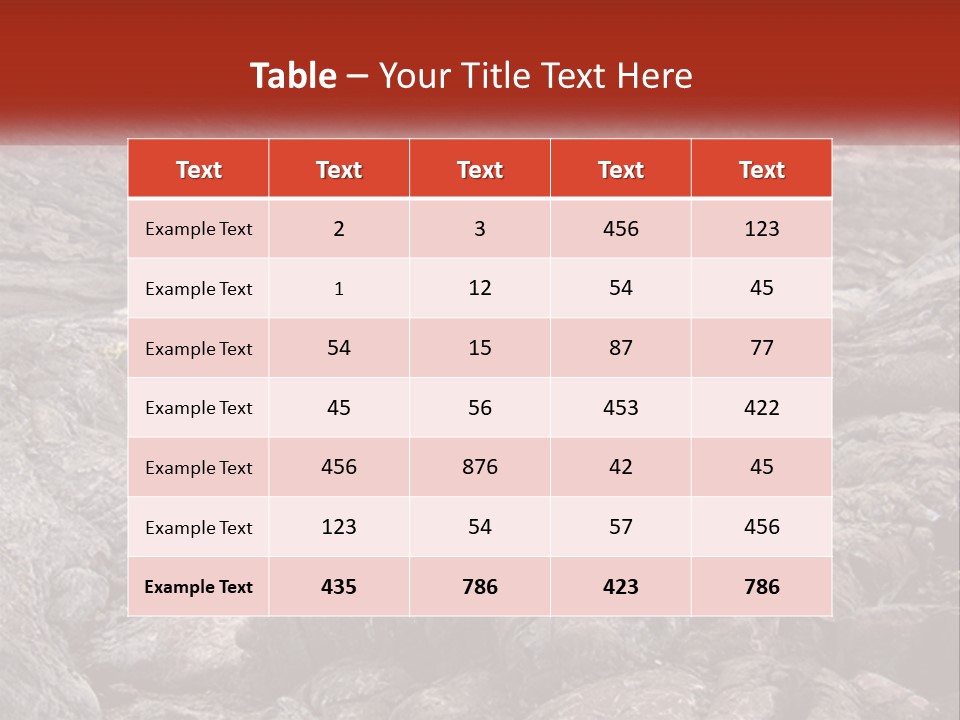 Sweltering Lava Island PowerPoint Template