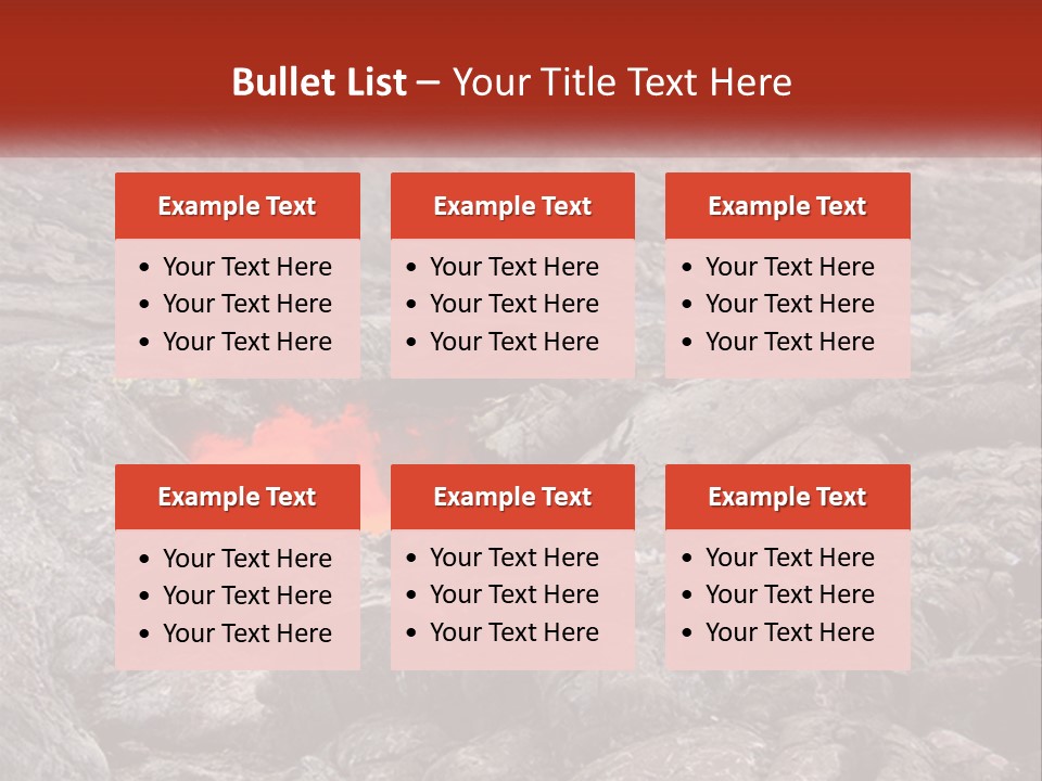 Sweltering Lava Island PowerPoint Template