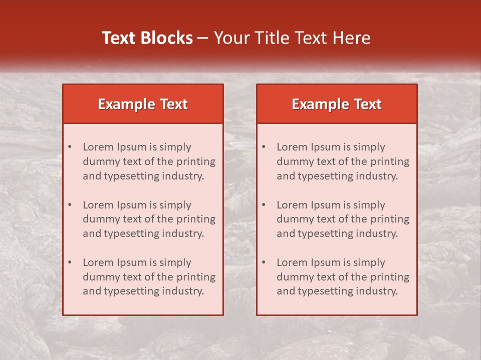 Sweltering Lava Island PowerPoint Template